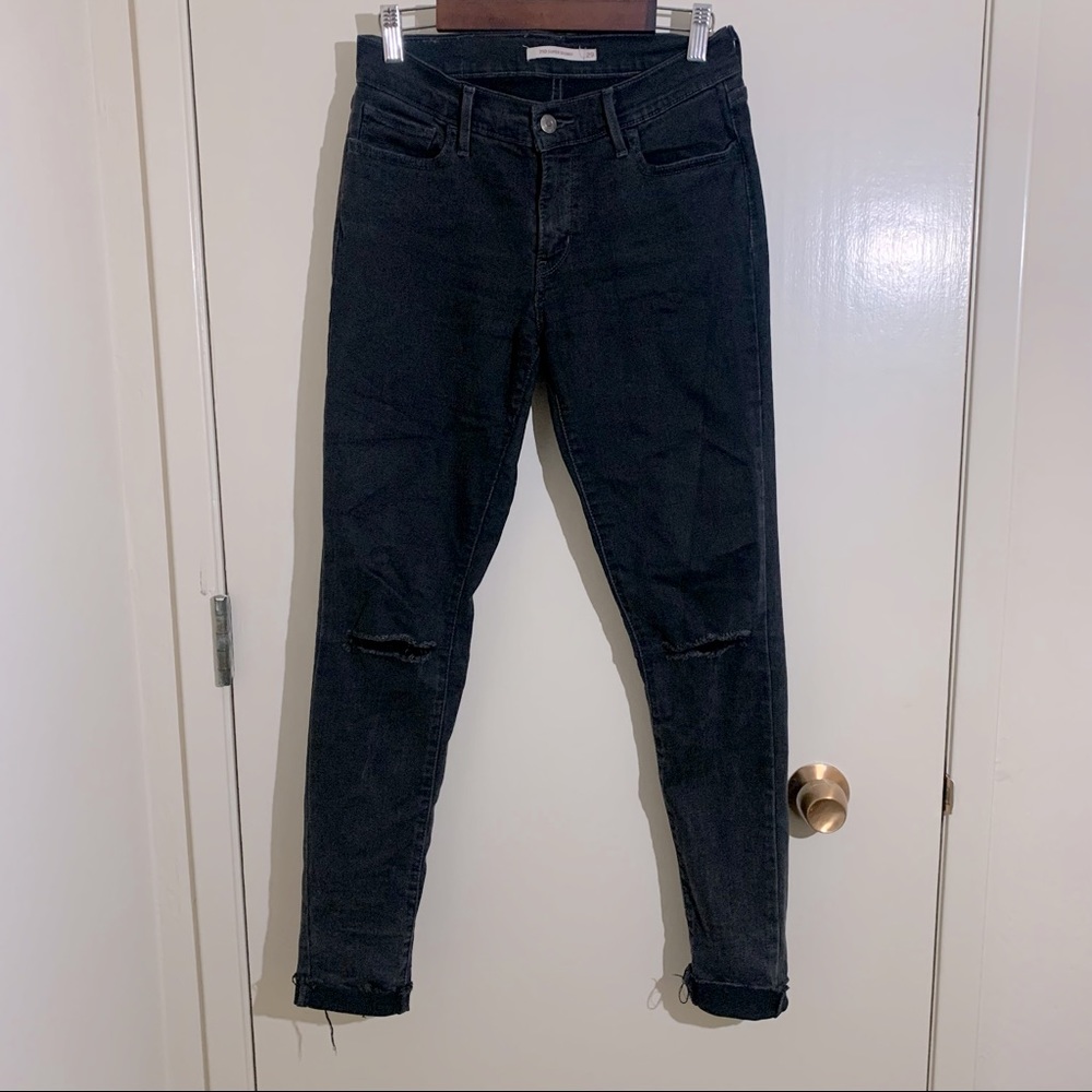 Levi’s 710 Super Skinny Black jeans (29)